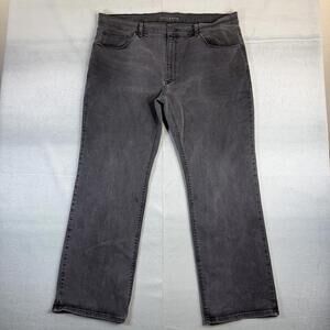 Mott And Bow Jeans Mens 42x32 Gray Medium Wash Straight Fit Stretch Denim